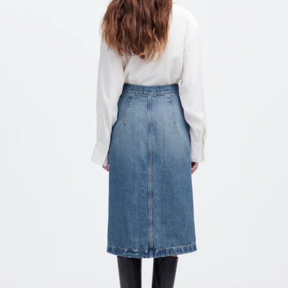 Madewell Denim Midi Pencil Skirt in Billings Wash - Picture 4 of 6